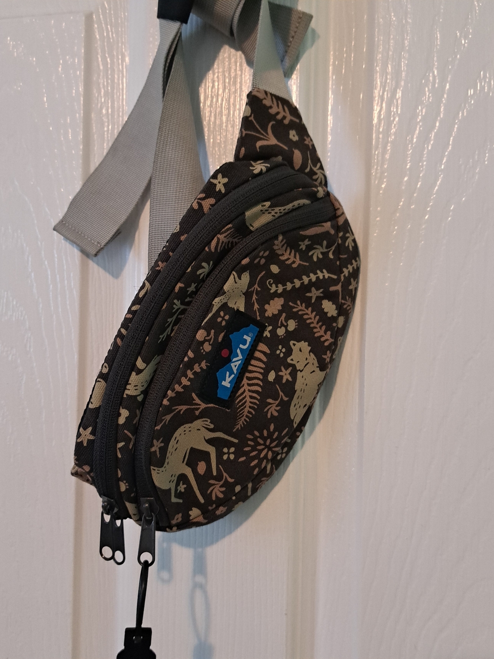 KAVU Brown Nature Patterned Belt Bag